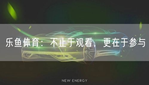 乐鱼体育：不止于观看，更在于参与